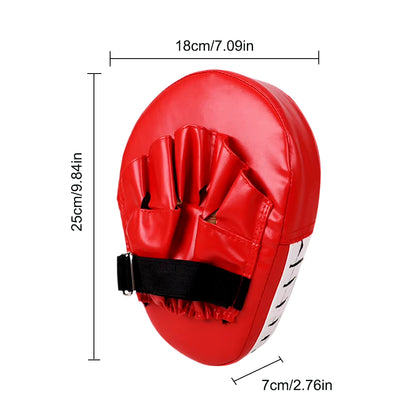 Curved Boxing Hand Target PU Leather Curved Punching Mitts Breathable Boxing Mitts Kickboxing Pads for Martial Arts Training