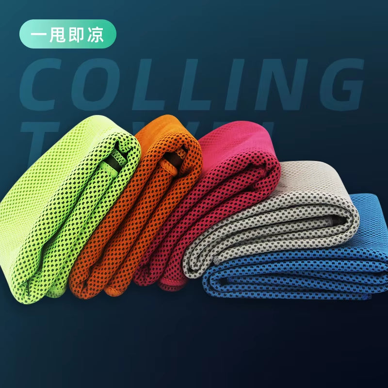 Cooling Ice Towels Microfiber Yoga Cool Thin Towel Outdoor Sport Gym Wear Icing Sweat Band Top Sports Towel Summer Cooling Scarf